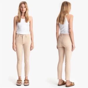 MOTHER Women's Cream Skinny Jeans